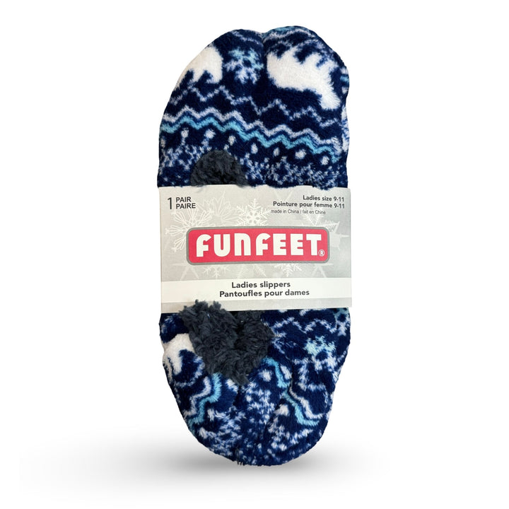 Funfeet Ladies Slippers, Size 9 - 11, 1 Pair - Just Closeouts Canada Inc.629284122651