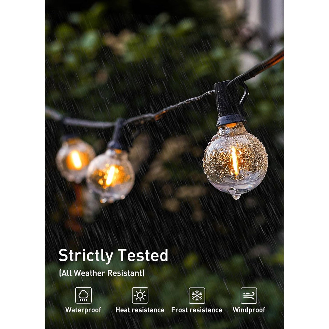 G40 Replacement LED Light Bulbs, 25 Pack Clear Globe Bulb fits E12 C7 Candelabra Screw Base Sockets, 1.5 Inch Dimmable Edison Light Bulbs for Indoor Outdoor Patio Decor, Warm White - Just Closeouts Canada Inc.