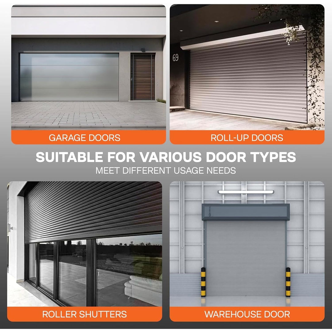 Garage Door Rubber Seal, 10ft,12ft,16ft,20ft Lengths, U - Shape (10ft) Weatherproof Weatherstrip Garage Door Replacement Rubber - Just Closeouts Canada Inc.