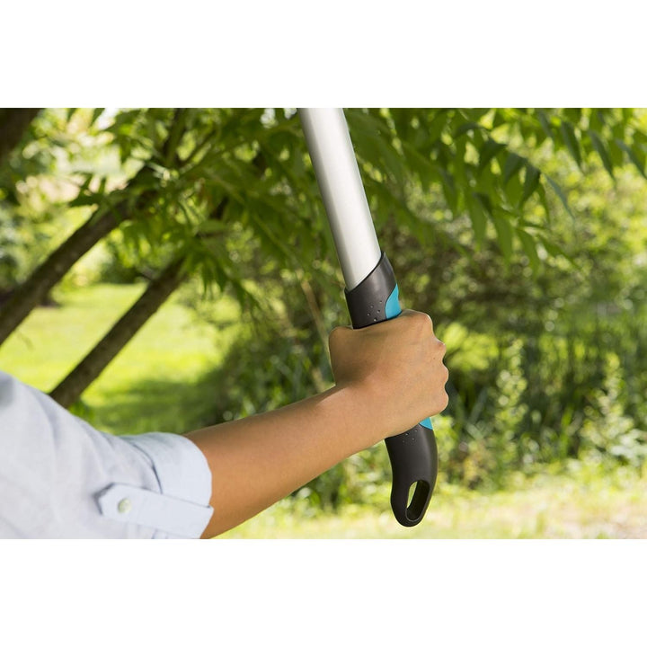 Gardena EasyCut 680 A Pruning Lopper, Anvil Pruning Lopper for Cutting Hard, Dry Wood, Non-Stick Coating, ErgoTec Handle (12004-20), Black, Silver, Turquoise - Just Closeouts Canada Inc.