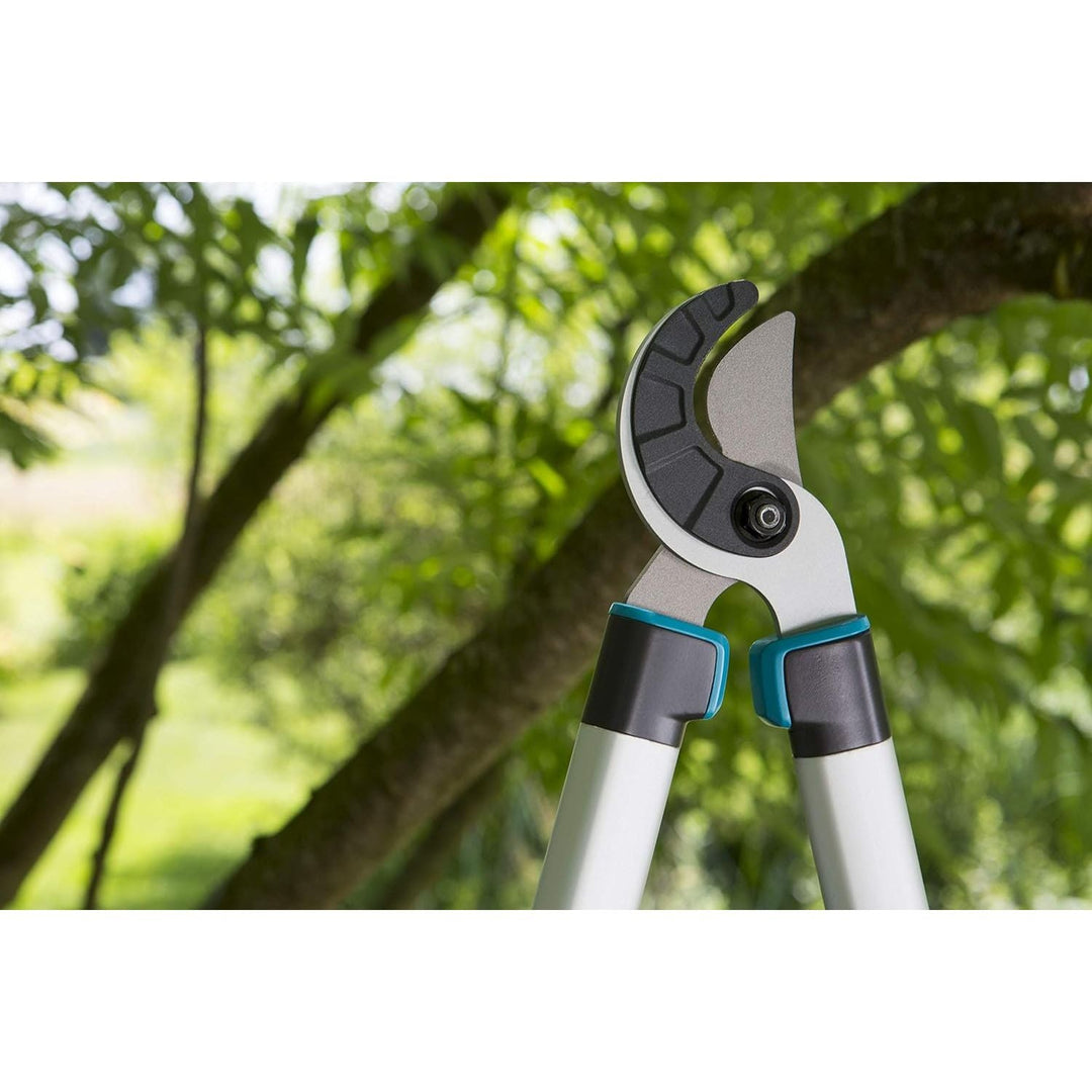 Gardena EasyCut 680 A Pruning Lopper, Anvil Pruning Lopper for Cutting Hard, Dry Wood, Non-Stick Coating, ErgoTec Handle (12004-20), Black, Silver, Turquoise - Just Closeouts Canada Inc.