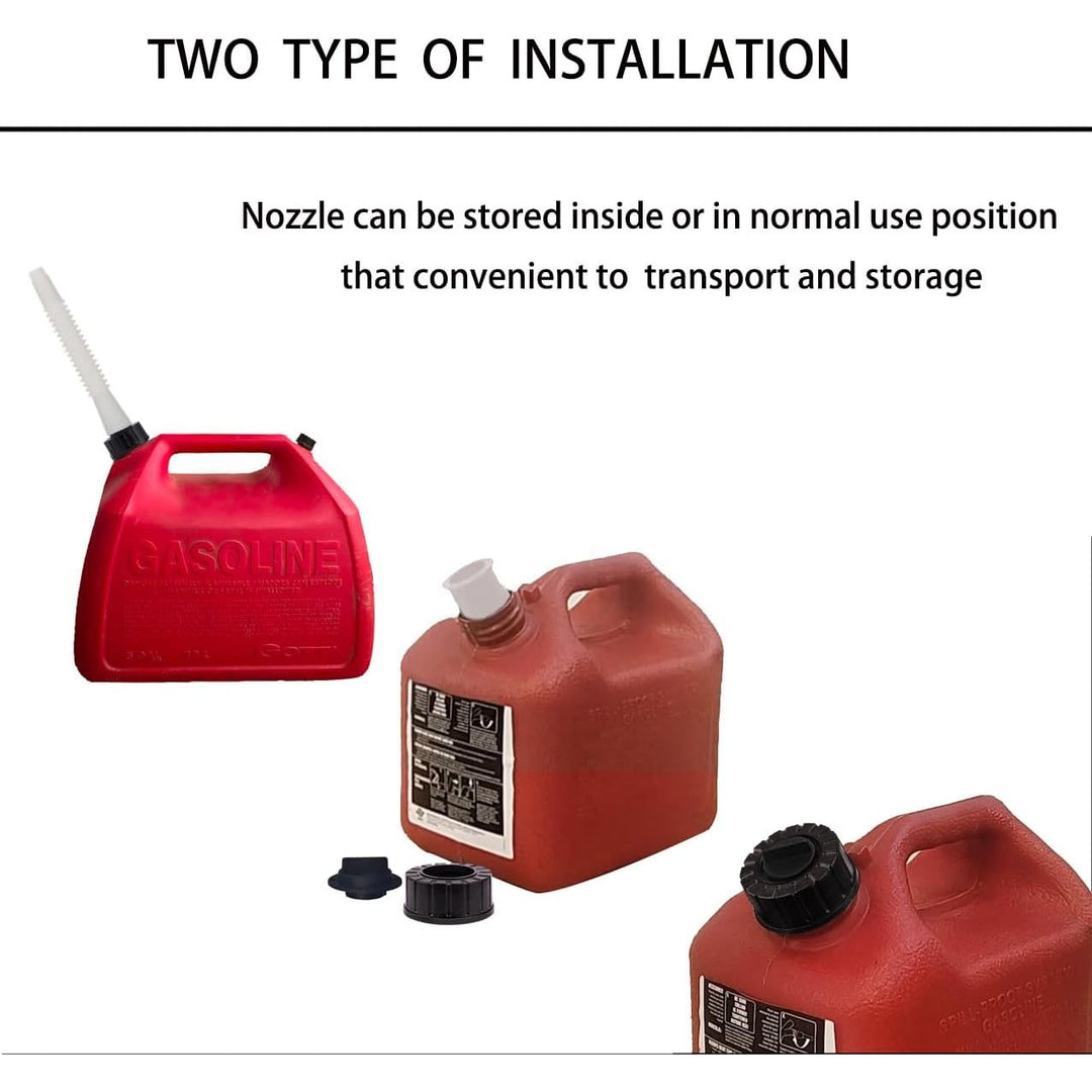 Gas Can Spout Replacement Flexible Fuel Nozzle with Gasket Vent Cap for Most of Gas Can Cotainer 1 2 5 Gallon - Just Closeouts Canada Inc.X004PKPLG5