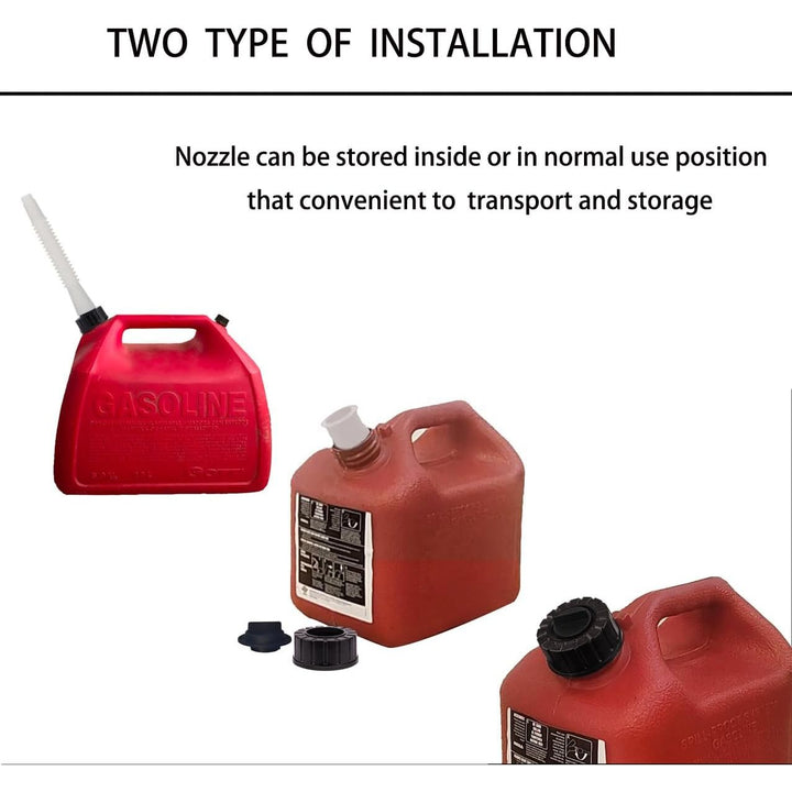 Gas Can Spout Replacement Flexible Fuel Nozzle with Gasket Vent Cap for Most of Gas Can Cotainer 1 2 5 Gallon - Just Closeouts Canada Inc.X004PKPLG5