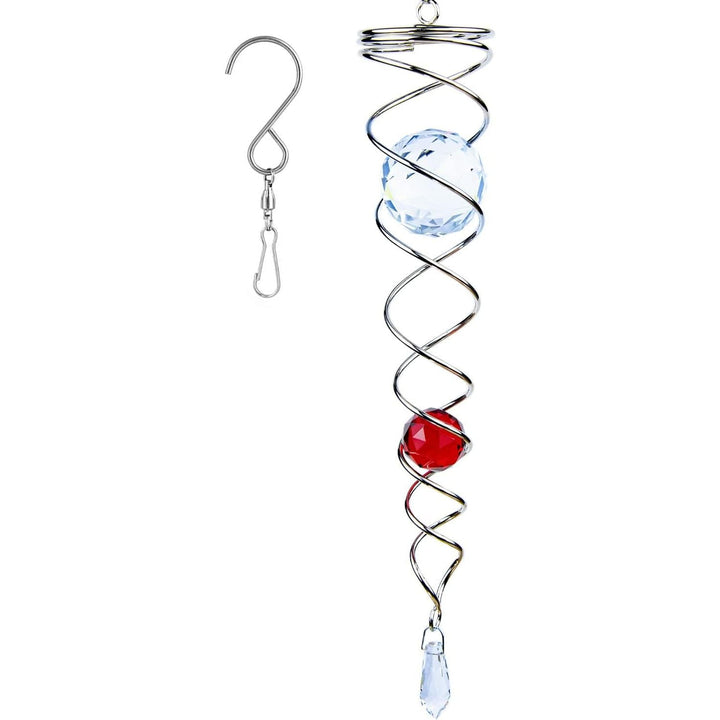 Gazing Ball Spiral Tail – Red, 12 Inches - Just Closeouts Canada Inc.