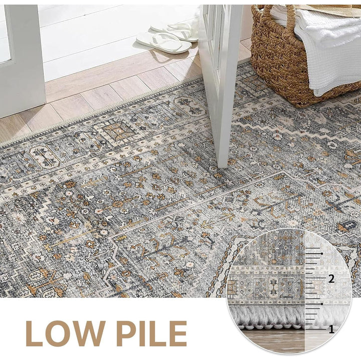 GENIMO Runner Rug 2x5, Machine Washable Hallway Runner Rugs, Non Slip Low Pile Carpet Runner for Living Room, Entryway, Bedroom, Kitchen and Hall,Passage - Just Closeouts Canada Inc.