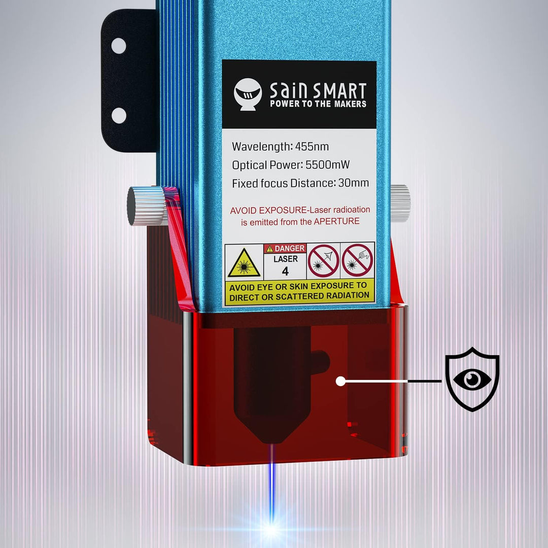 Genmitsu CFL55 Compressed Spot Laser Module, 0.1mm*0.1mm Laser Spot, 5.5W FAC Laser Module for Genmitsu 3020 - PRO MAX V2, 3030 - PROVer MAX, PROVerXL 4030, 4030V2 & 4040 - PRO, 4040 Reno, Jinsoku LC - 60A - Just Closeouts Canada Inc.