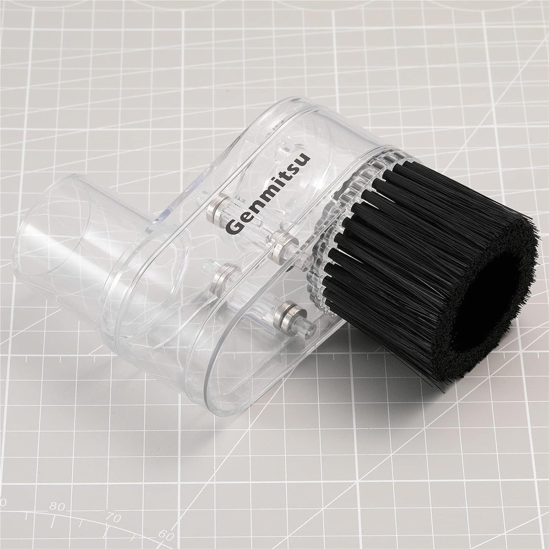 Genmitsu CNC Dust Shoe ABS Cover Cleaner for 3018 Series CNC Router/CNC Machines with a 42mm Diameter Motor, Hose Adapter Outer Diameter 38.1 mm (1.26?), Transparent - Just Closeouts Canada Inc.