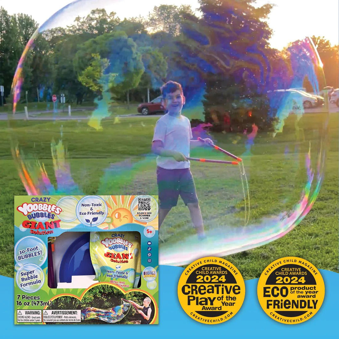 Giant Bubble Set: Solution, Wand & Tray | Crazy Yoobbles, B326 - Just Closeouts Canada Inc.4897112323266