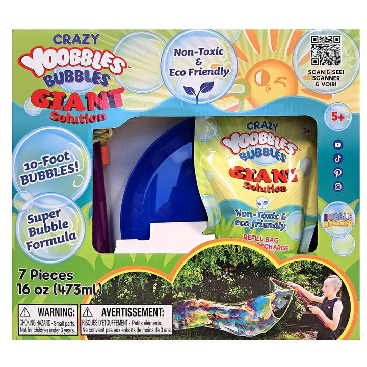 Giant Bubble Set: Solution, Wand & Tray | Crazy Yoobbles, B326 - Just Closeouts Canada Inc.4897112323266