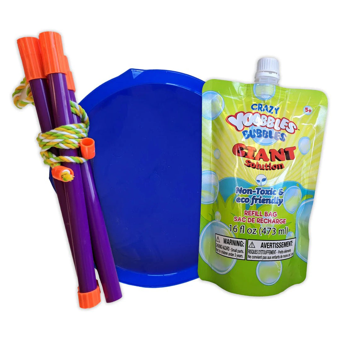 Giant Bubble Set: Solution, Wand & Tray | Crazy Yoobbles, B326 - Just Closeouts Canada Inc.4897112323266