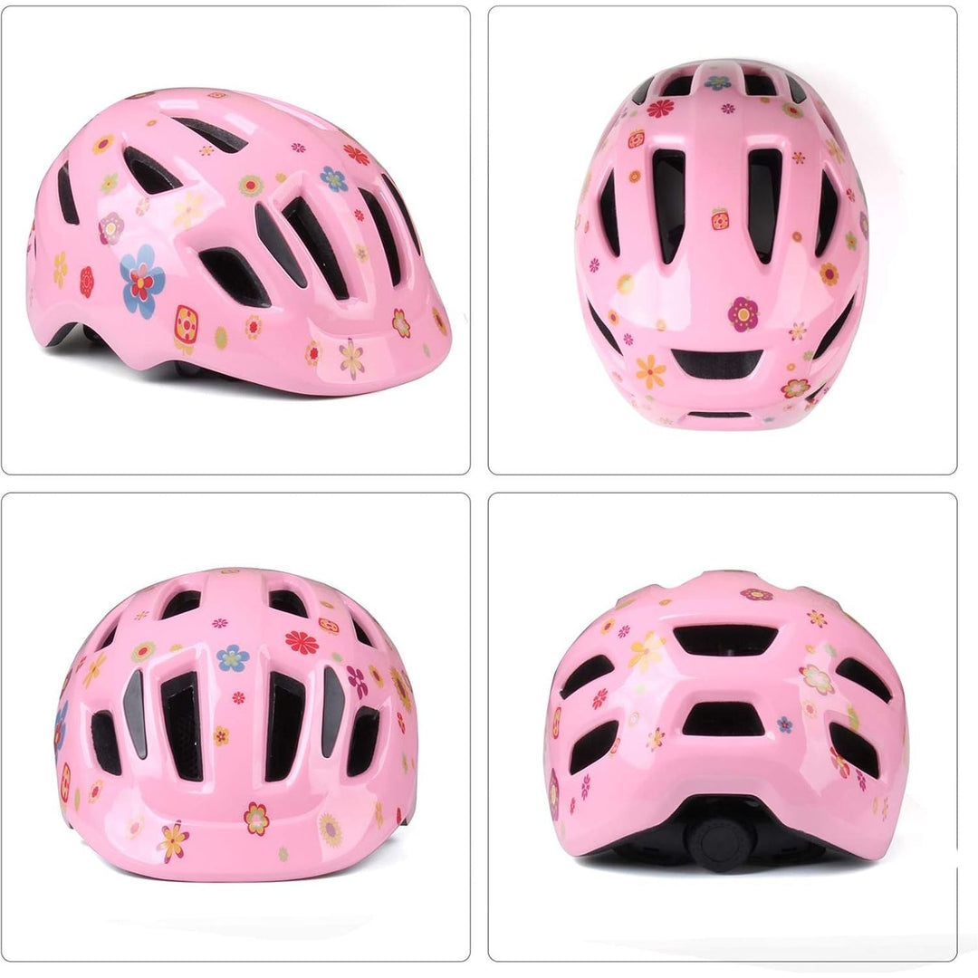 GLAF Toddler Helmet Kids Bike Helmet Infant Helmet for Girls Boys Youth Helmet Ventilation Baby Adjustable Helmet Skateboard Helmet for 12 Months and Older - Flower - Just Closeouts Canada Inc.