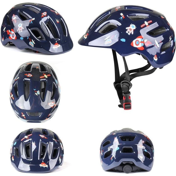 GLAF Toddler Helmet Kids Bike Helmet Infant Helmet for Girls Boys Youth Helmet Ventilation Baby Adjustable Helmet Skateboard Helmet for 12 Months and Older - XS AstroBlue - Just Closeouts Canada Inc.