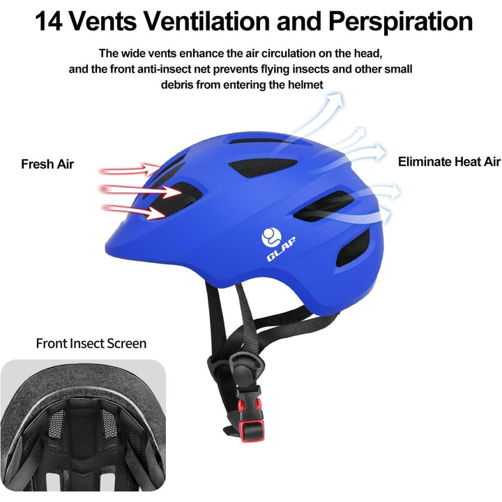GLAF Toddler Helmet Kids Bike Helmet Infant Helmet for Girls Boys Youth Helmet Ventilation Baby Adjustable Helmet Skateboard Helmet for 12 Months and Older - XS Blue - Just Closeouts Canada Inc.