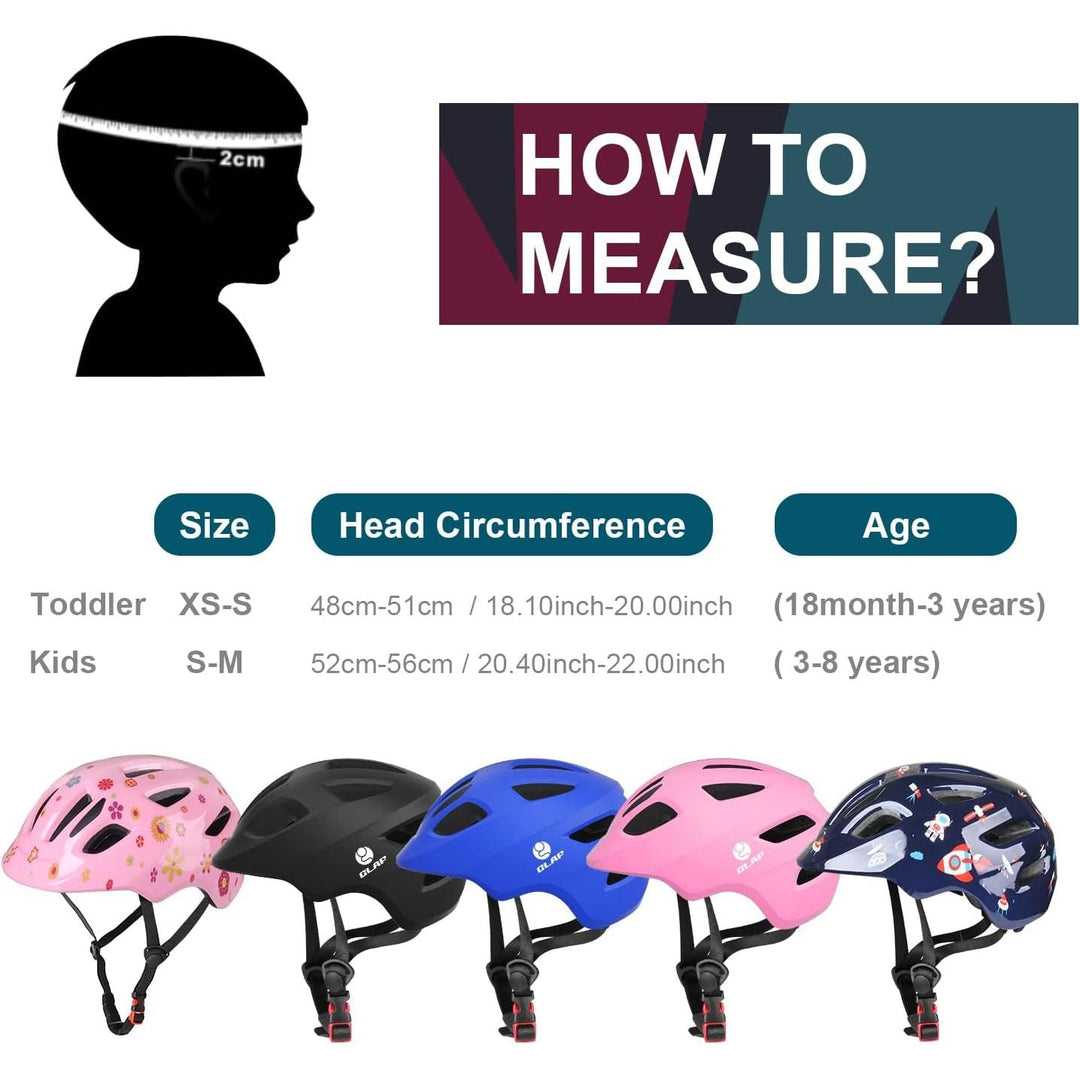 GLAF Toddler Helmet Kids Bike Helmet Infant Helmet for Girls Boys Youth Helmet Ventilation Baby Adjustable Helmet Skateboard Helmet for 12 Months and Older - XS Pink - Just Closeouts Canada Inc.