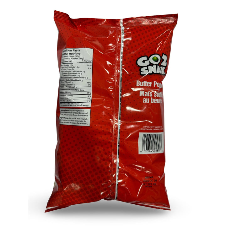 Go 2 Snax Butter Popcorn, 130g - Just Closeouts Canada Inc.