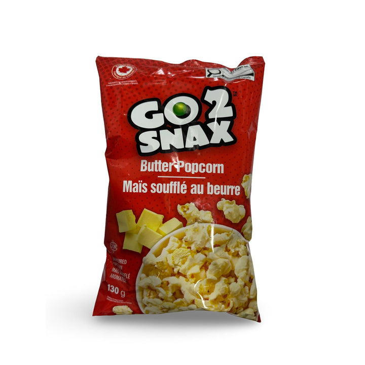 Go 2 Snax Butter Popcorn, 130g - Just Closeouts Canada Inc.