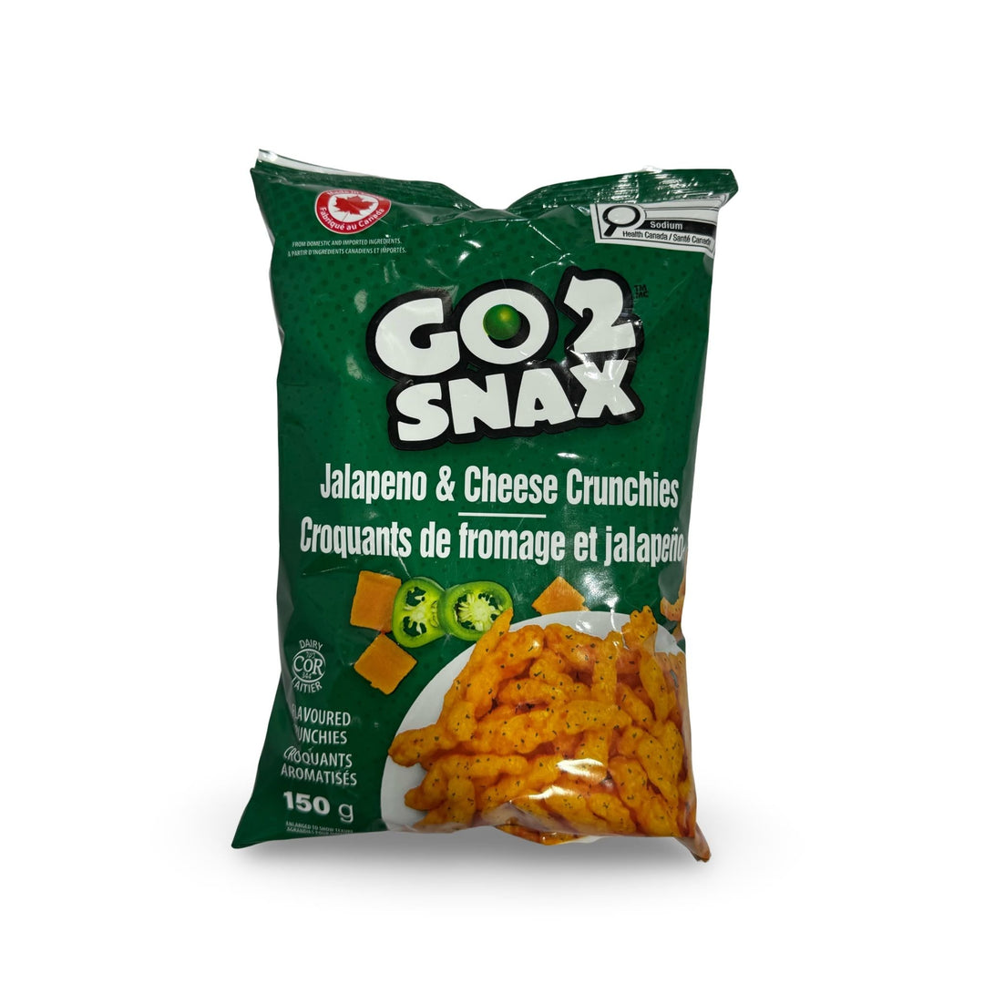 Go 2 Snax Jalapeno & Cheese Crunchies, 150g - Just Closeouts Canada Inc.