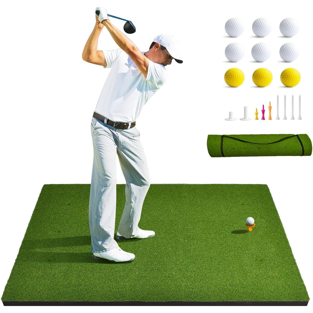 Golf Hitting Mat 5x4FT,Golf Practice Mats Non - Slip, Home Golf Turf Practice Mats - Just Closeouts Canada Inc.