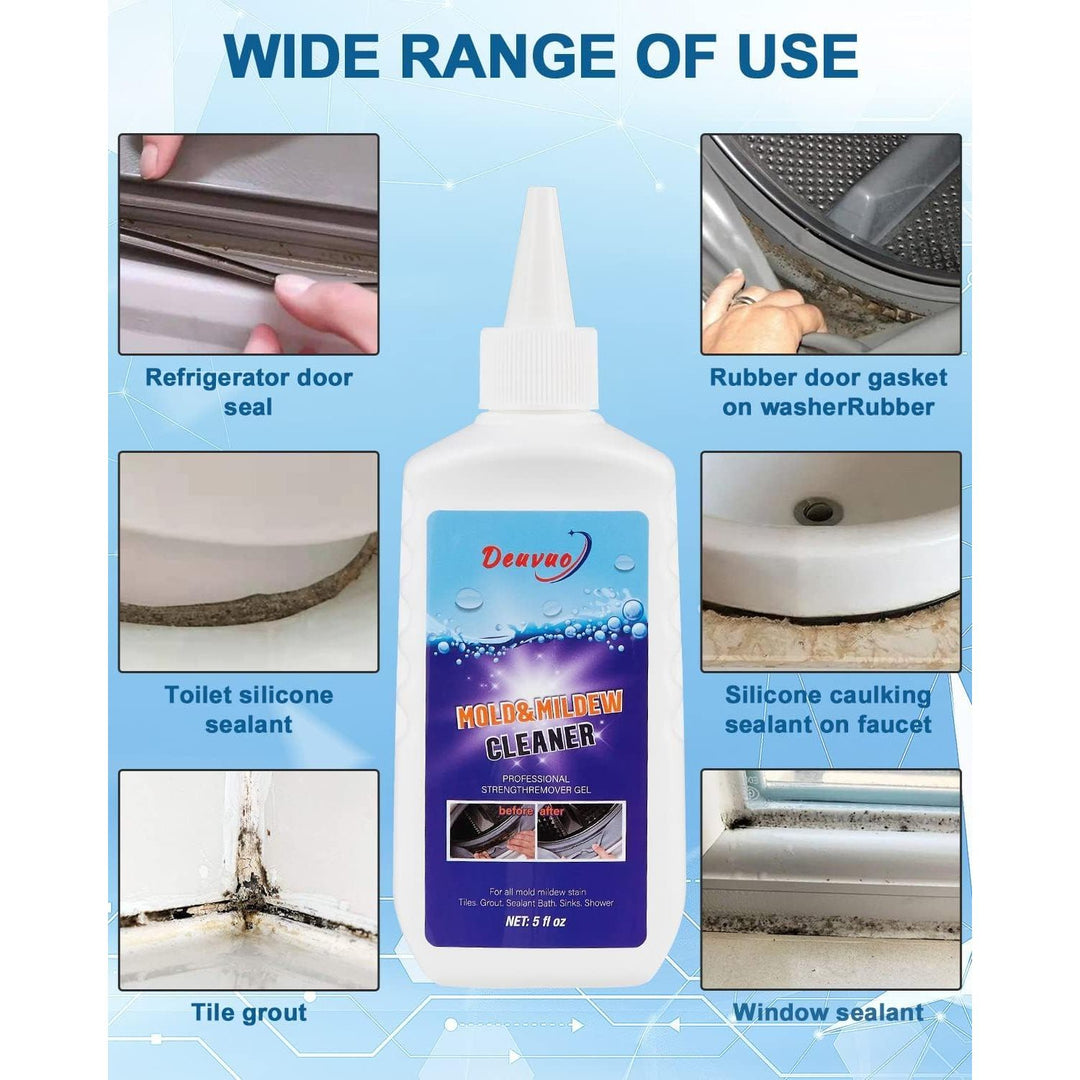 Gomuvy Household Remover Gel Grout Cleaner, 2 Pack Washing Machine Cleaner, Black Stain Remover Gel With Brush For Washing Machine, Bathroom, Wall, Tiles, Sealant, Glass, Kitchen, Sinks (10 Fl Oz) - Just Closeouts Canada Inc.