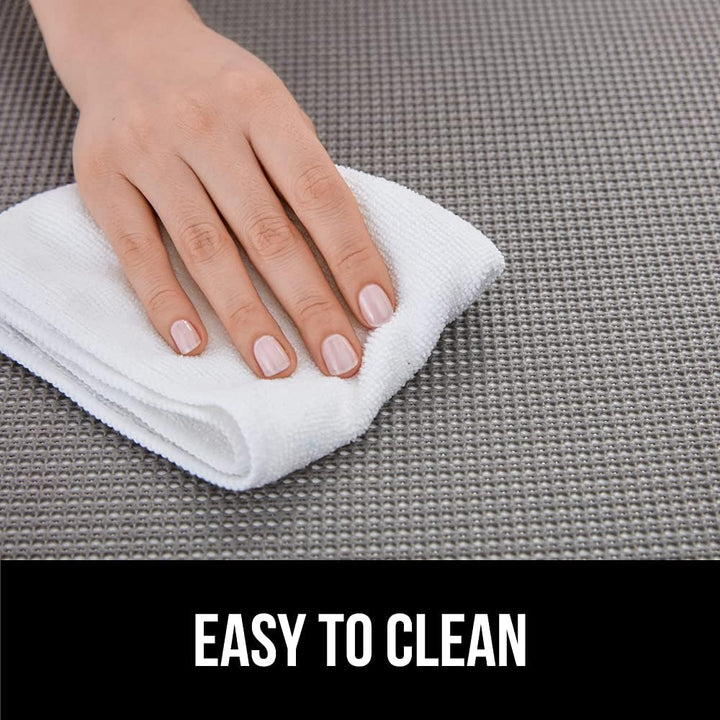 GORILLA GRIP Drawer and Shelf Liner, Strong Grip, Non Adhesive Easiest Install Mat, 12 IN x 20 FT, Durable Organization Liners, Kitchen Cabinets Drawers Cupboards, Bathroom Storage Shelves, Light Gray - Just Closeouts Canada Inc.