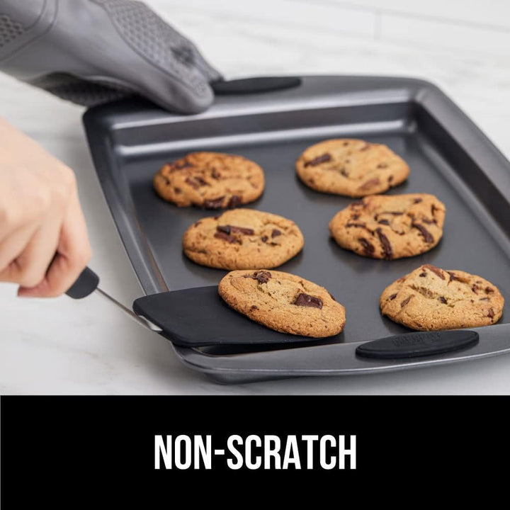 GORILLA GRIP Nonstick Flexible Silicone Spatula, Nonporous, BPA Free, Heat Resistant, No Scratch Kitchen Cookware, Comfortable Soft Handle, Dishwasher Safe, Flip Burgers, Pancakes, 11.6 Inch, Black - Just Closeouts Canada Inc.