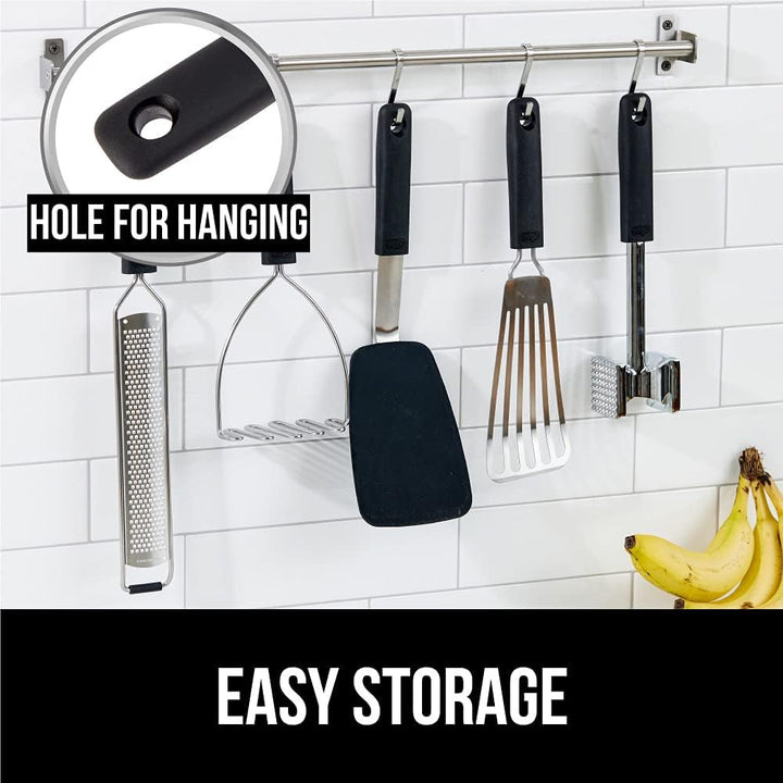 GORILLA GRIP Nonstick Flexible Silicone Spatula, Nonporous, BPA Free, Heat Resistant, No Scratch Kitchen Cookware, Comfortable Soft Handle, Dishwasher Safe, Flip Burgers, Pancakes, 11.6 Inch, Black - Just Closeouts Canada Inc.