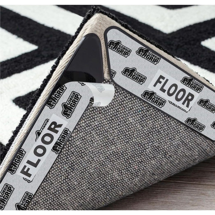 GORILLA GRIP Patent Pending Rug Gripper Pads, Keep Area Rugs Corners from Curling and Bunching, Reusable Dual - Sided Flexible Sticky Pad, Grips Floor and Holds Carpet in Place on Hardwood Floors 8 Pack - Just Closeouts Canada Inc.