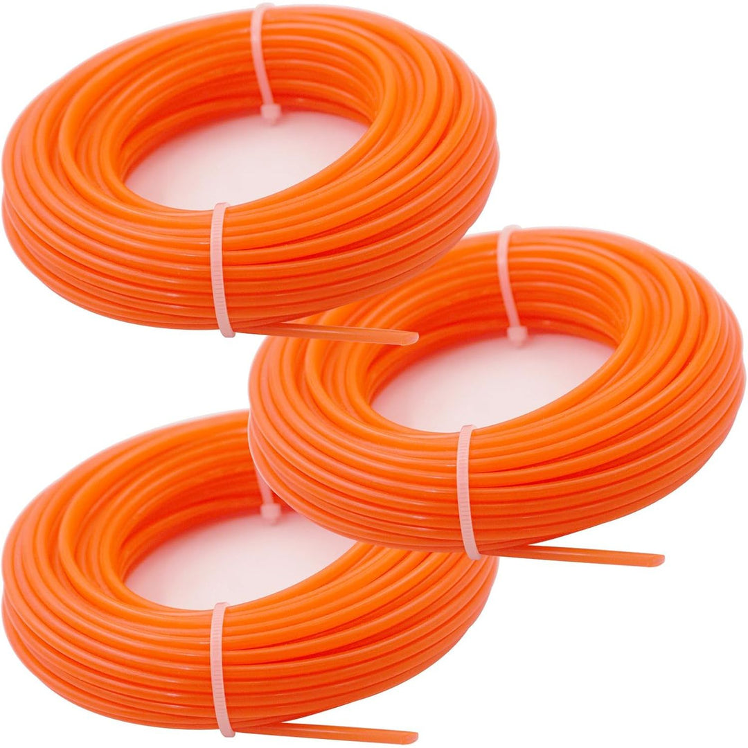 Roll String Line Grass Trimmer Line .095'' 98ft x 3 Rolls String Trimmer Lines, Nylon T ...