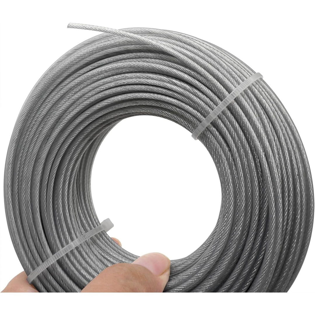 Grass Trimmer Line Nylon Steel Fil Coupe Bordures 0.095'' 164ft/50m Round String Trimmer Spool Replacement, fil de Coupe Bordure Acier for Gardens and Lawns - Just Closeouts Canada Inc.