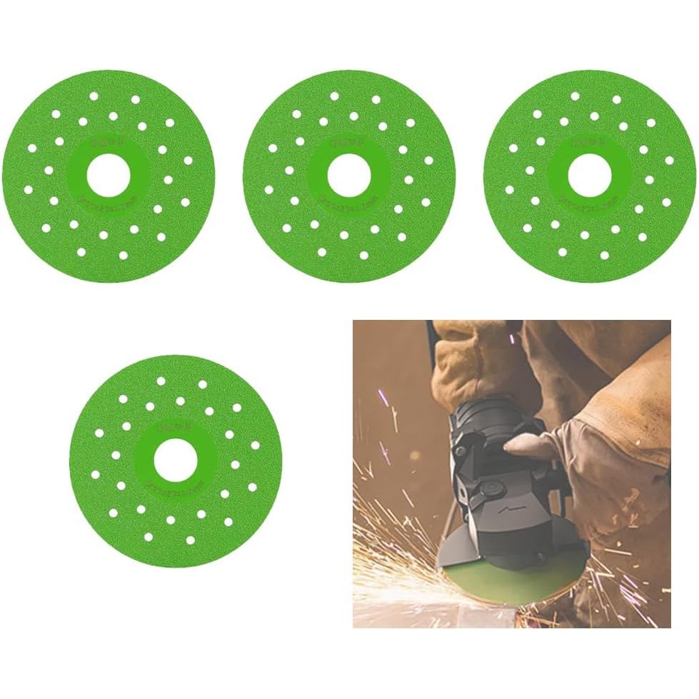 Green Diamond Cutting and Grinding Discs, 4-Pack, 10 cm - Just Closeouts Canada Inc.X004Q7443D
