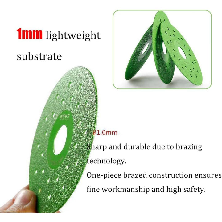 Green Diamond Cutting and Grinding Discs, 4-Pack, 10 cm - Just Closeouts Canada Inc.X004Q7443D