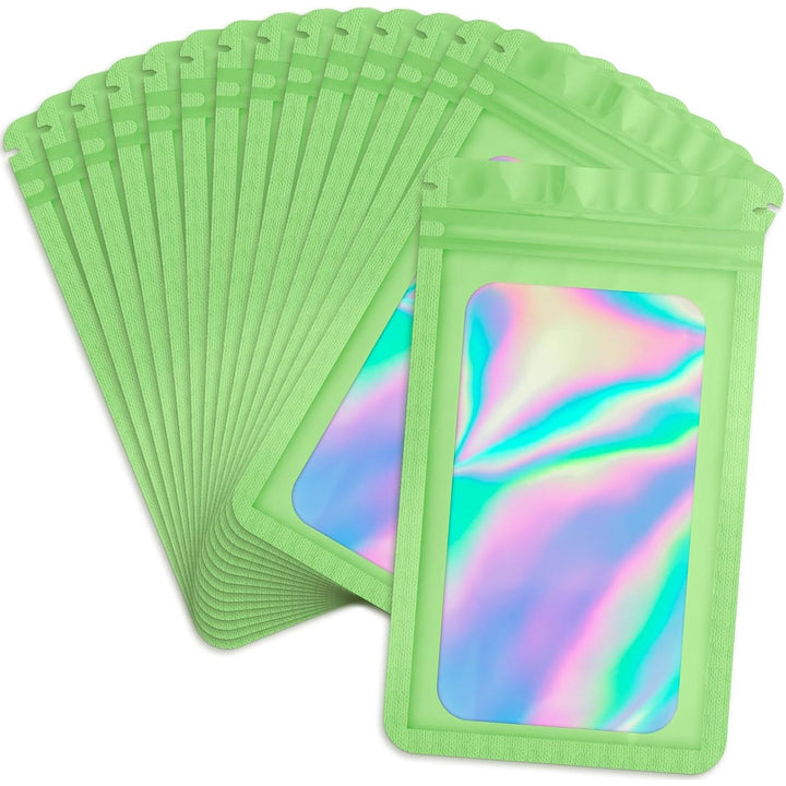 Green Resealable Bags, 3.5 x 6.3 in, 100-Pack - Just Closeouts Canada Inc.