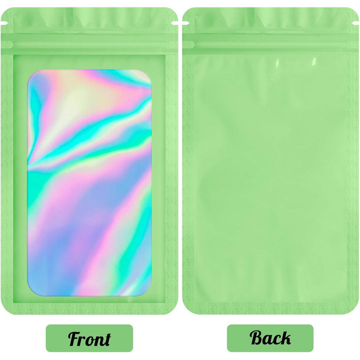 Green Resealable Bags, 3.5 x 6.3 in, 100-Pack - Just Closeouts Canada Inc.