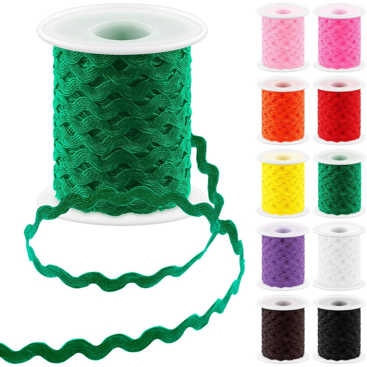 Green Rick Rack Trim Ribbon, 25 m Roll - Just Closeouts Canada Inc.X0047JJ6RT