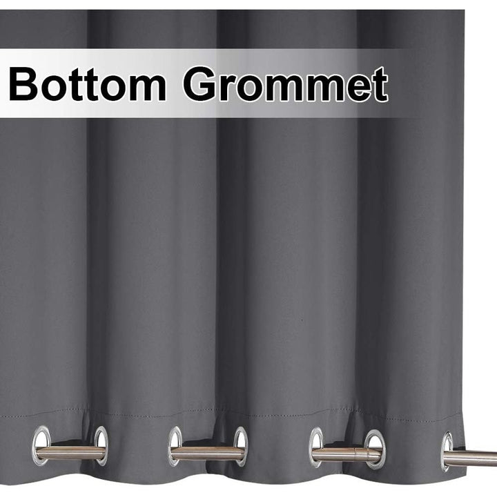 Grey Waterproof Outdoor Grommet Curtain, 52 x 108 in, 1 Panel - Just Closeouts Canada Inc.