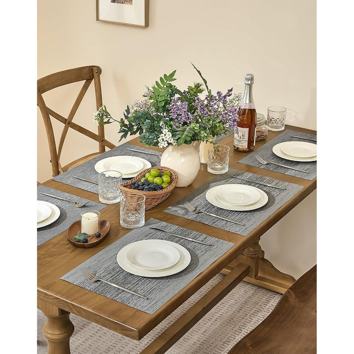 Grey Woven Placemats, Set of 4 - Just Closeouts Canada Inc.