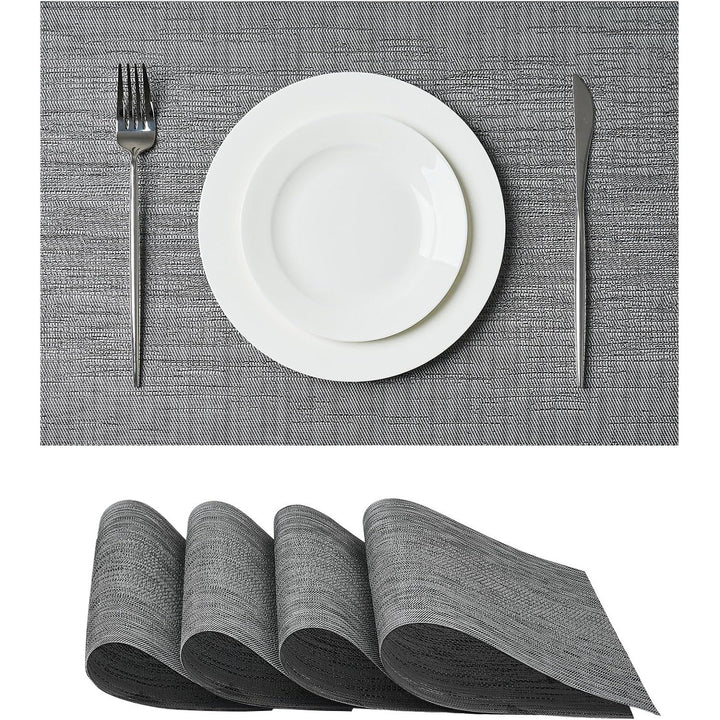 Grey Woven Placemats, Set of 4 - Just Closeouts Canada Inc.