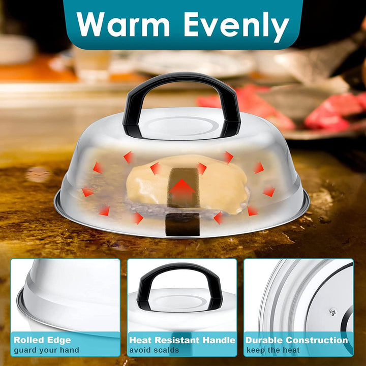 Griddle Accessories Set of 26, Heavy Duty Smash Burger Press Tools with Metal Griddle Spatula, Melting Dome for Cast Iron Flat Top Grill, Backyard BBQ - Just Closeouts Canada Inc.