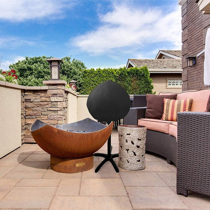 Grill Cover for Indoor/Outdoor George Foreman GGR50B, Techwood 15-Serving Grill, Cuisinart CEG-115, CCG190RB, Homewell Electric BBQ, Waterproof & Heavy Duty, 19.2" Dia x 17.6" H - Just Closeouts Canada Inc.