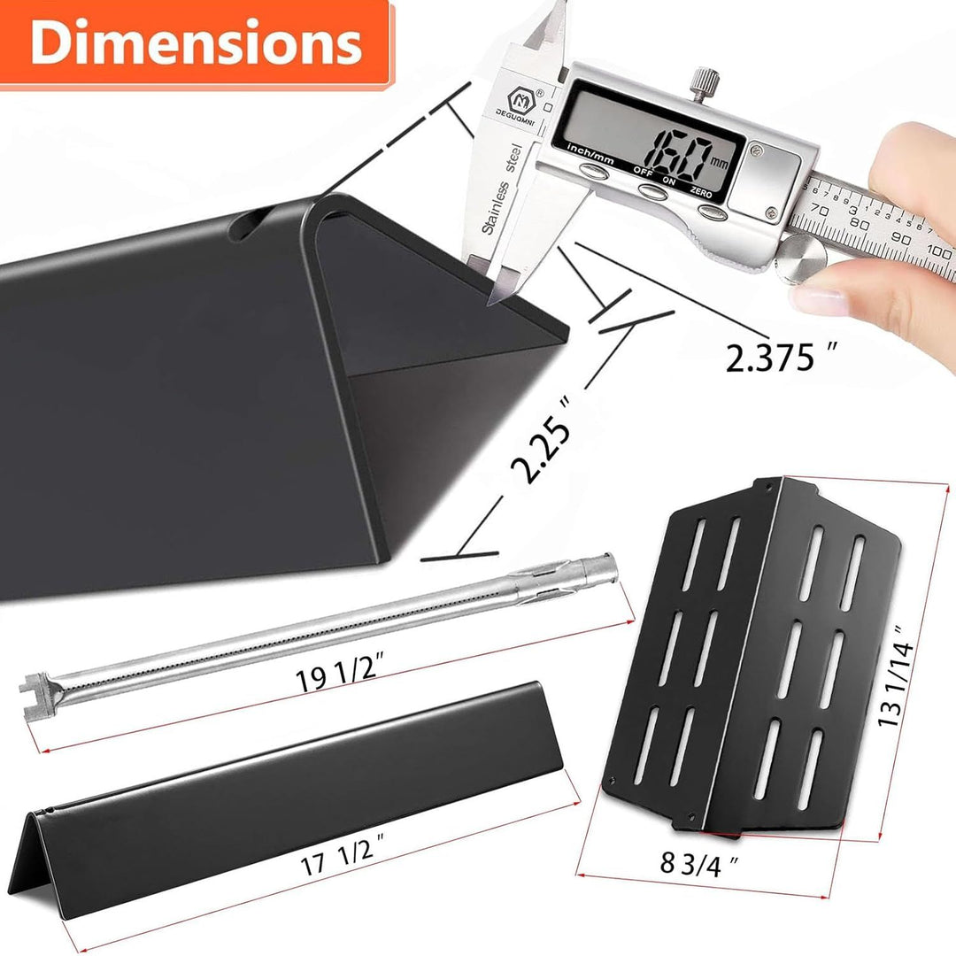Grill Replacement Parts for Weber Genesis 300 Series 17.5" Flavorizer Bars Heat Deflector Burner Tube Set Kit for Weber E310 E320 E330 EP310 EP320 EP/CEP330 S310, Weber Grill Parts 7621 65505 7622 - Just Closeouts Canada Inc.