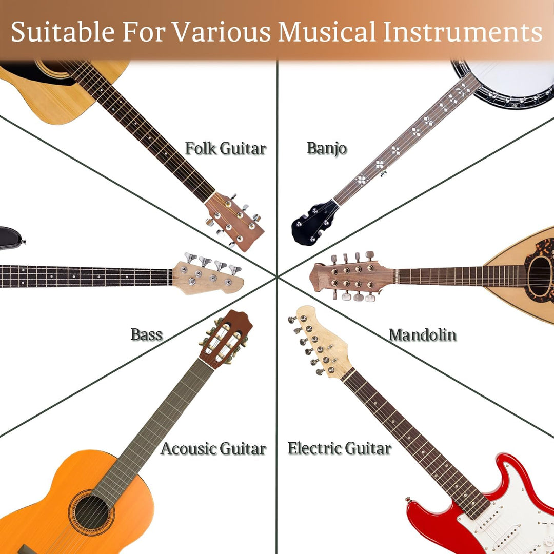 Guitar Wall Mount, Auto Lock Black Hardwood Guitar Hanger, Guitar Wall Hangers, Guitar Holder Hook Wall Stand for Classical, Acoustic, Electric Guitar, Bass, Ukulele, Gift for Guitar Player - Just Closeouts Canada Inc.