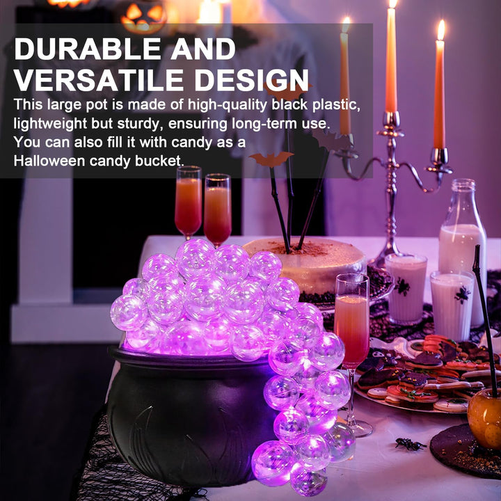 Halloween Decorations Indoor, 2024 DIY Bubbling Cauldron Set, Black Plastic Bowl Hocus Pocus Party Decoration, Spooky Vintage Decor for Home Kitchen Room Party Table Home Halloween Party - Just Closeouts Canada Inc.614161271430