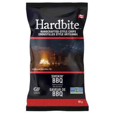 Hardbite - Smokin BBQ, Potato Chips, 50g - Just Closeouts Canada Inc.673513241507