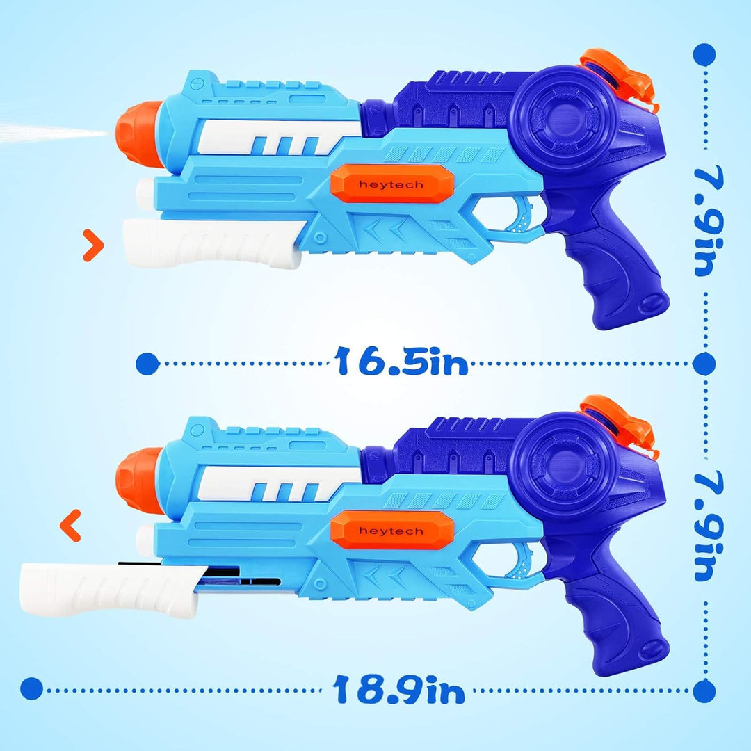 Heytech 2 Pack Super Water Gun 1200CC High Capacity Water Soaker Blaster - Just Closeouts Canada Inc.