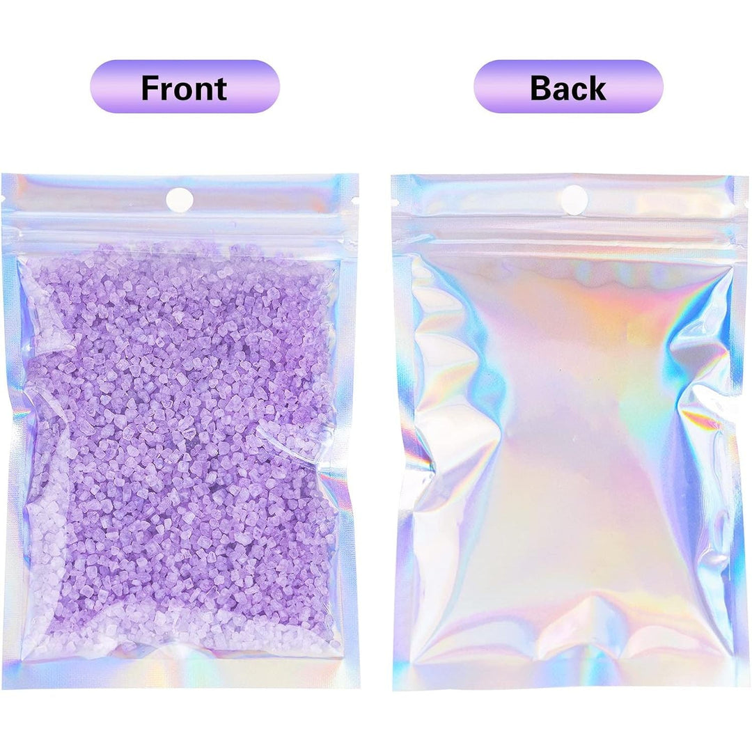 Holographic Resealable Bags, 5.5 x 7.8 in, 100-Pack - Just Closeouts Canada Inc.