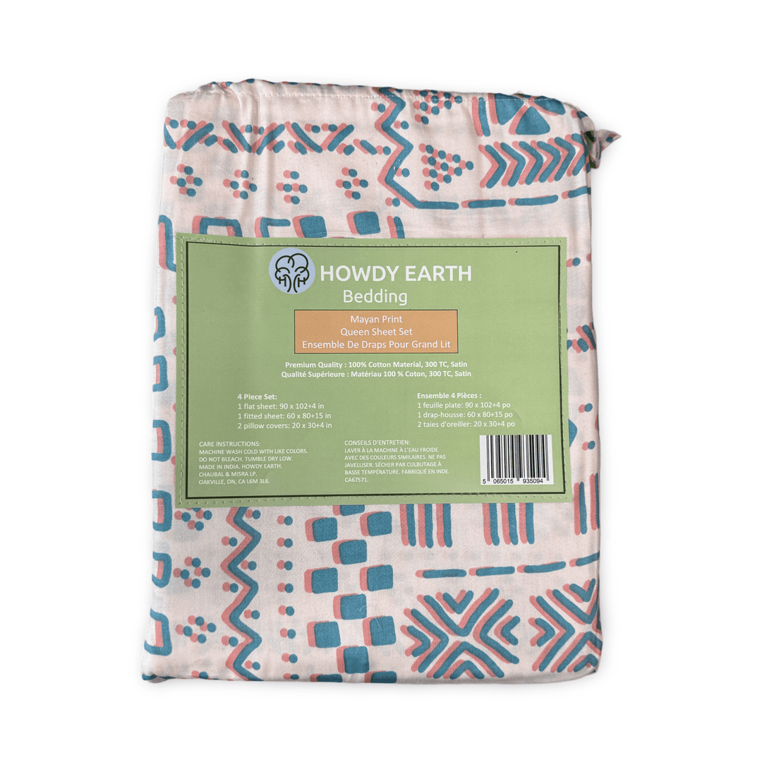 Howdy Earth Bedding Mayan Queen Sheet Set - Just Closeouts Canada Inc.5065015935094