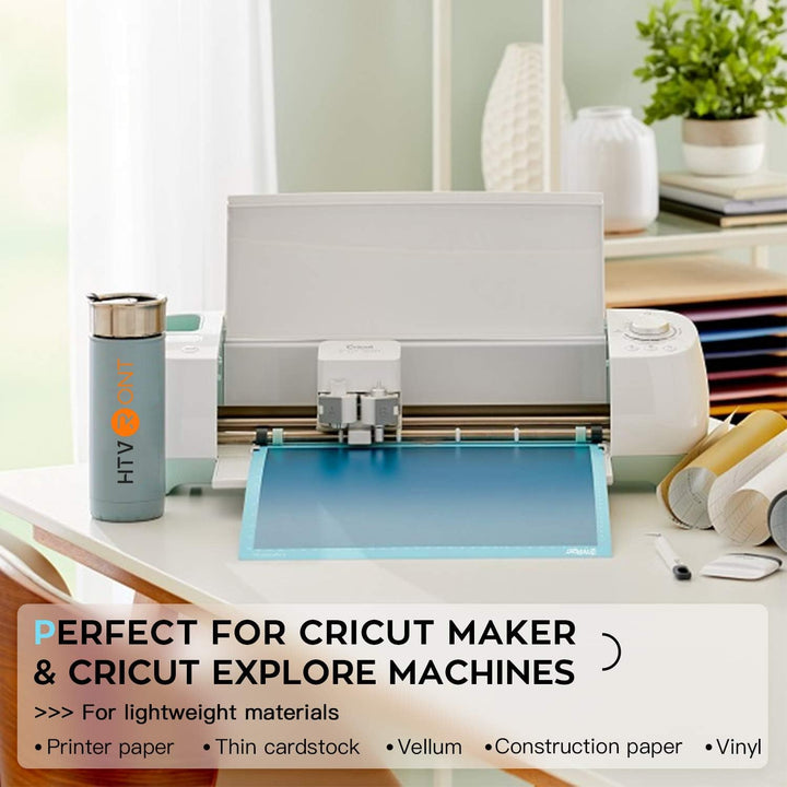 HTVRONT Light Grip Cutting Mat for Cricut, 6 Pack Cutting Mat 12x12 for Cricut Explore Air 2/Air/One/Maker? Light Adhesive Sticky Quilting Cutting Mats Replacement Accessories for Cricut - Just Closeouts Canada Inc.