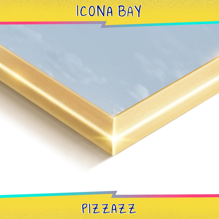 Icona Bay 4x6 (10x15 cm) Picture Frame, =Gold colored Solid Wood Scandinavian Style Frame for Photo, Pizzazz CollectioN - Just Closeouts Canada Inc.