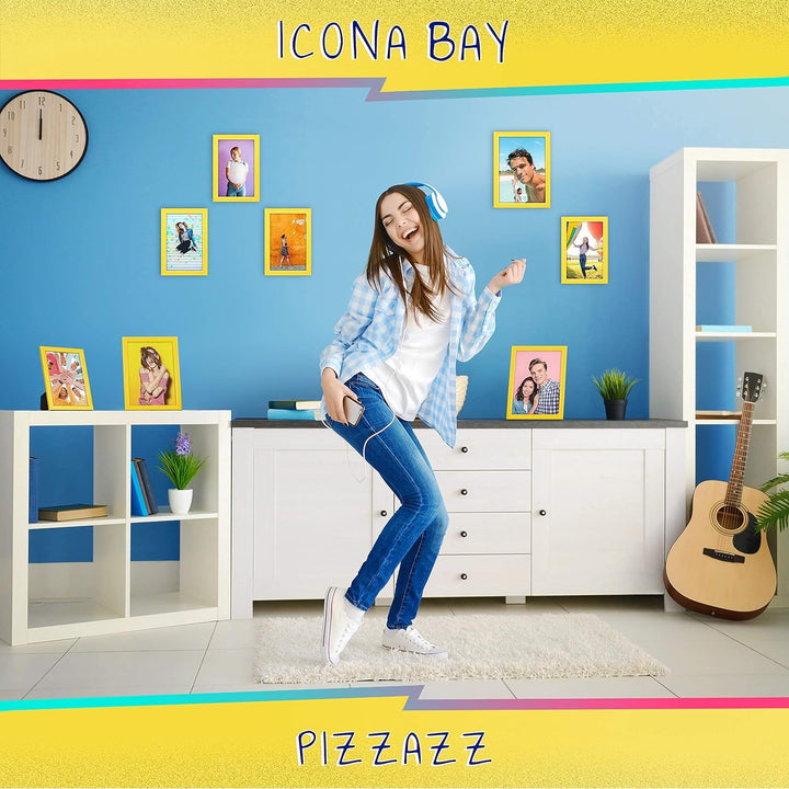 Icona Bay 5x7 (13x18 cm) Yellow Picture Frame, Colored Solid Wood Scandinavian Style Frame for Photo, Pizzazz Collection - Just Closeouts Canada Inc.