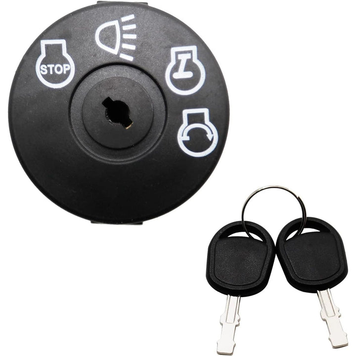 Ignition Starter Switch with 2 Key, 4 Position 7 Terminals Key Switch, Fit for Husqvarna Craftsman John Deere MTD Murray Riding Lawn Mower 532175566 175566 - Just Closeouts Canada Inc.